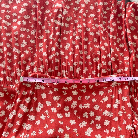 Madewell Ruffle-Wrap Midi Skirt in Happy Hibiscus - Picture 11 of 12